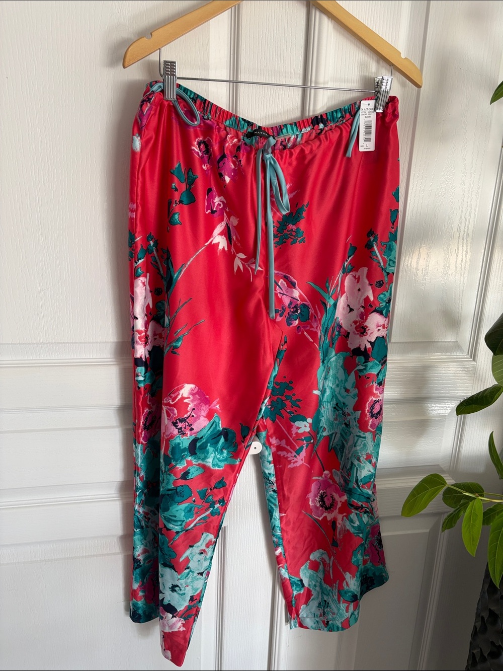 🆕 NATORI Bloom Floral Satin 3 piece Lounge/Sleep Set - Picture 2 of 13